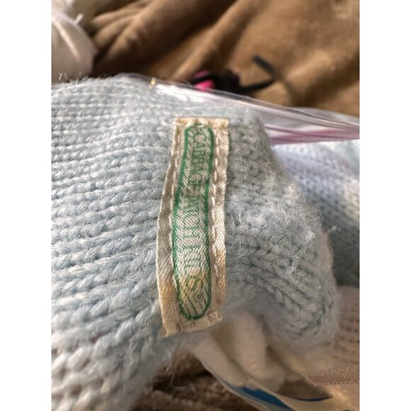 CPK Cabbage Patch Kids Vtg Baby Bean Butt BBB Blue Knit Sleeper Outfit RARE-1 - Picture 13 of 13